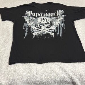 Papa Roach 2009 tour Black Graphic Tee - Men's Short Sleeve
